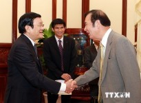 President Truong Tan Sang met with Mr. Takashima and Kyoei Steel Delegation